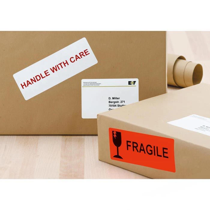 Herma Special 8325 Universaletiketten Neon-rot, Warnhinweise, 50 X 142mm, 20 Blatt, 160 Stück 2 Herma Special 8325 Universaletiketten Neon-rot, Warnhinweise, 50 X 142mm, 20 Blatt, 160 Stück – Bild 2