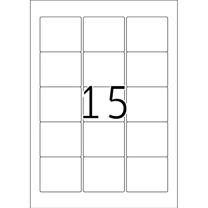 Herma Universaletiketten 5087, Special, Weiß, ZIP-Disk-Etiketten, 59 X 50mm, 25 Blatt, 375 Stück – Bild 5