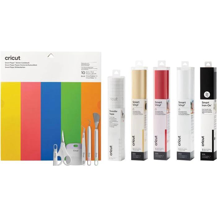 Cricut Plotterfolie 8001863 Smart Materials Box, Winterbox, Zubehör-Set Für Maker 3 Und Explore 3