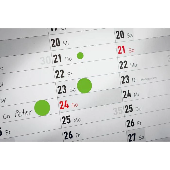 Zweckform Markierungspunkte 3851, Grün, Ø 10 Mm, 800 Stück – Bild 3