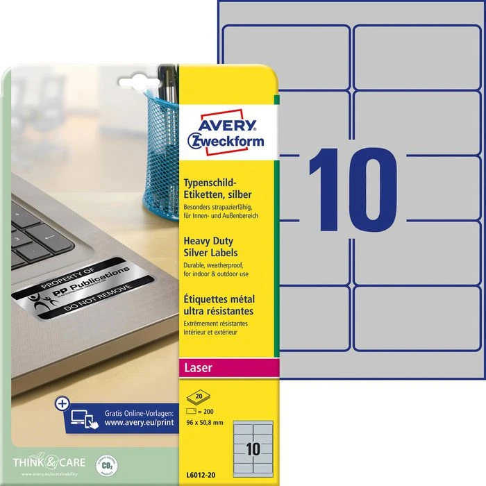 Avery Zweckform L6012-20 Typenschild-Etiketten