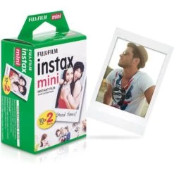 Fujifilm Sofortbildfilm Instax Mini, 8,6 X 5,4cm, Weiß, 20 Blatt