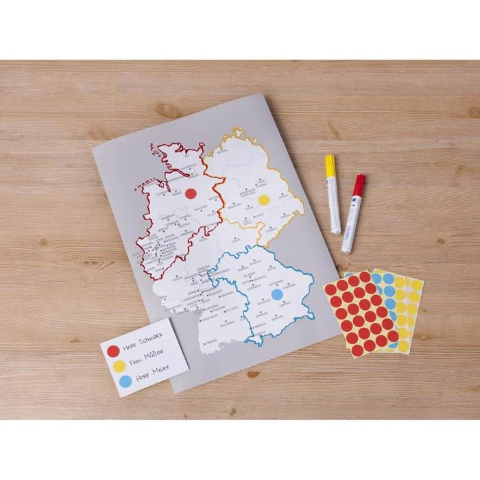 Zweckform Markierungspunkte 3854, Magenta, Ø 19 Mm, 250 Stück – Bild 5