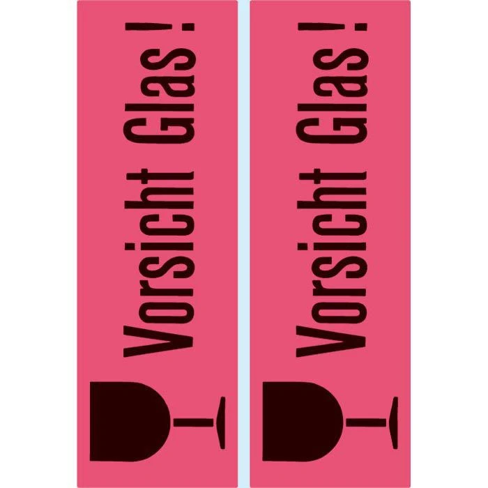 Herma Hinweisetiketten 5739, Vorsicht Glas, 39 X 118mm, Selbstklebend, 10 Stück 3 Herma Hinweisetiketten 5739, Vorsicht Glas, 39 X 118mm, Selbstklebend, 10 Stück – Bild 3