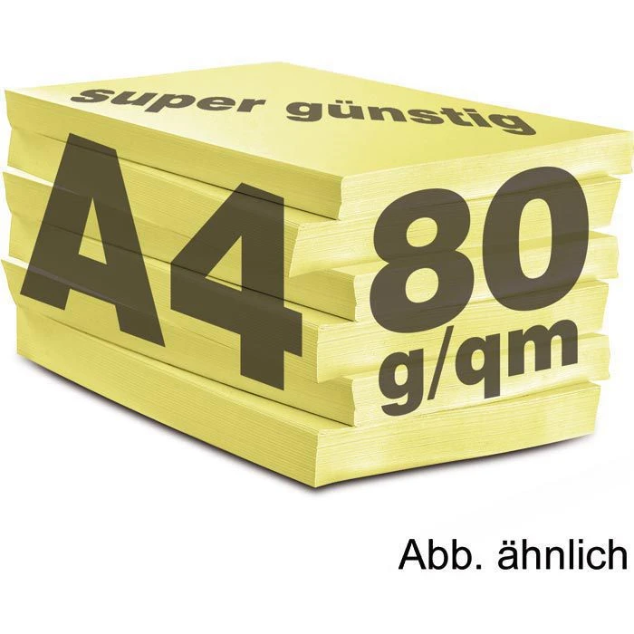 Steinbeis Kopierpapier Color, A4, Recycling, 80g/qm, Hellgelb, 500 Blatt – Bild 2