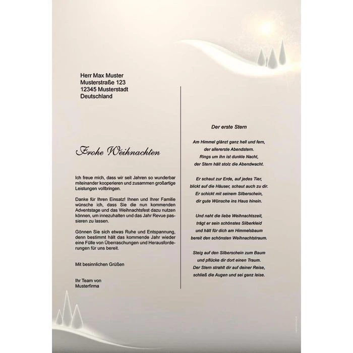 Böttcher-AG Weihnachtspapier Winterwunderland, A4, 100g/m², 100 Blatt – Bild 2