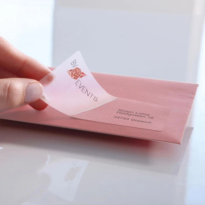 Avery Zweckform J8563-25 Etiketten Transparent – Bild 2