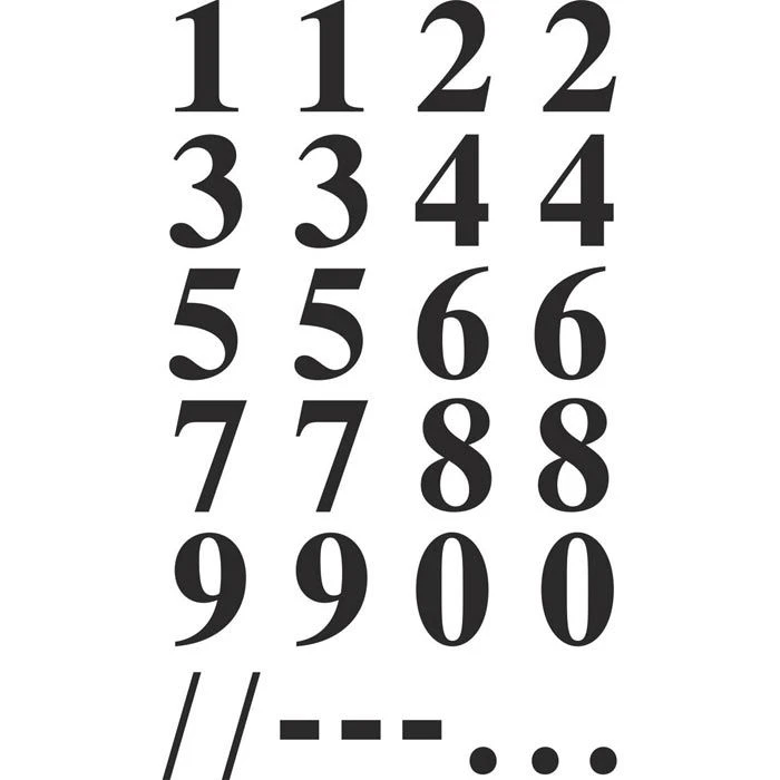 Zweckform Klebezahlen 3724 Z-Design 0-9, Schwarz, Selbstklebend, 15,5mm – Bild 2