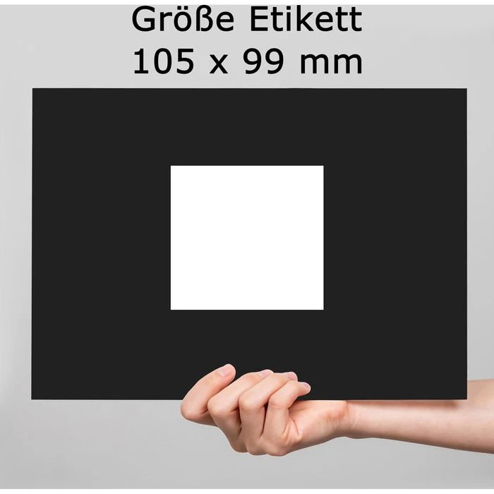 MediaRange Universaletiketten MRINK144, Weiß, 105 X 99mm, Stark Klebend, 50 Blatt, 300 Stück – Bild 2