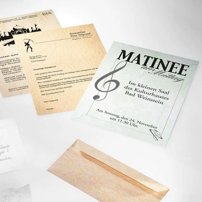 Sigel Motivpapier DP 657, Perga Grau, A4, Strukturpapier, 200 G/m², 50 Blatt – Bild 2