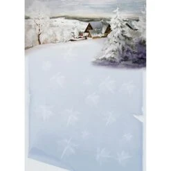 Weihnachtspapier Schneelandschaft, A4, 90g/qm, 50 Blatt