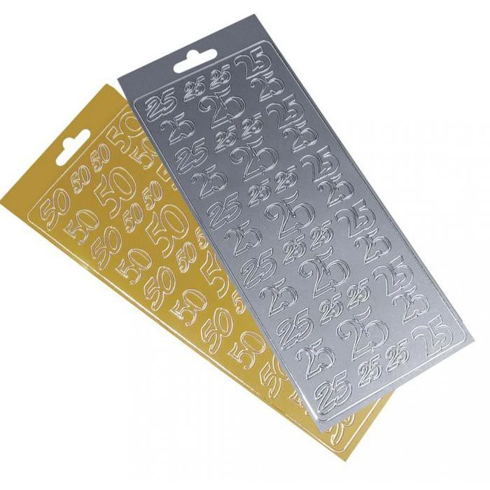 Rayher Sticker 3357322 Klebemotiv 50 Silber, Jubiläumszahl, Geburtstagszahl, 39 Aufkleber 3 Rayher Sticker 3357322 Klebemotiv 50 Silber, Jubiläumszahl, Geburtstagszahl, 39 Aufkleber – Bild 3