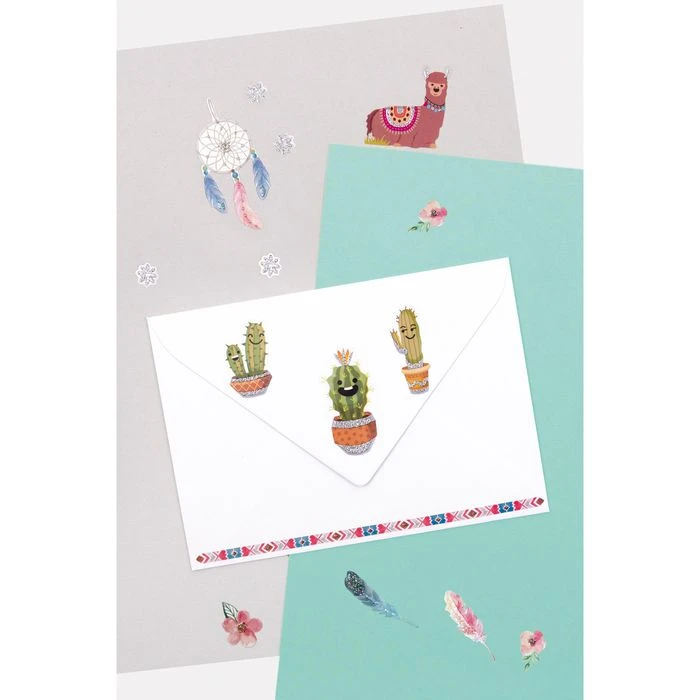 Folia Sticker 1414 Glitzer-Sticker, Verschiedene Motive, Ca. 125 Aufkleber – Bild 4