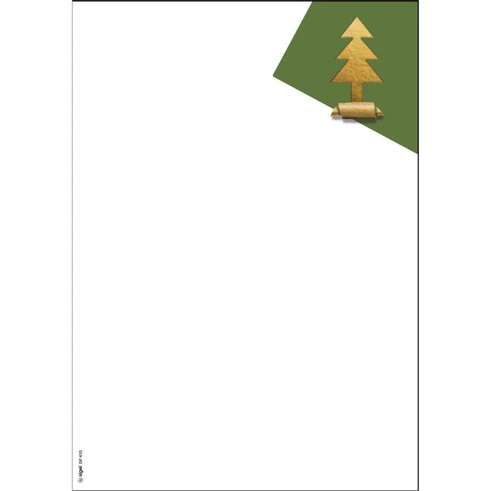 Sigel Weihnachtsbriefpapier DP410, Cut-Out Style, A4, 90g/m², Sortiert, 25 Blatt – Bild 6