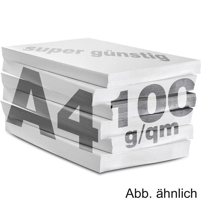 Inapa Farblaserpapier Tecno Color Print, A4, 100g/qm, Hochweiß, 500 Blatt, 2100011449 – Bild 2