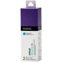 Cricut Plotterfolie Joy 2008886 Infusible Ink, 11,4 X 30,5 Cm, Ultraviolet, 2 Stück