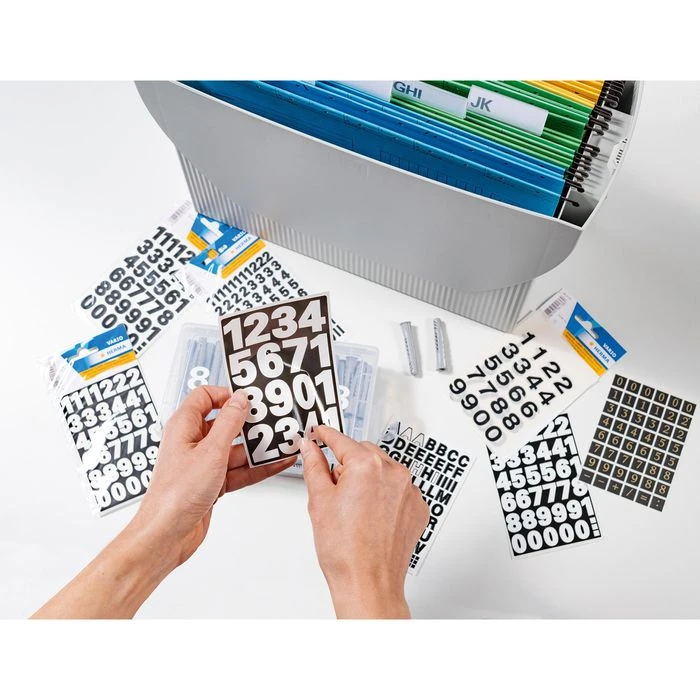 Herma 4170 Zahlen Wetterfest 25mm Weiß 0-9 – Bild 3