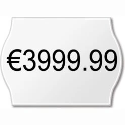 METO Preisetiketten 22 X 12 Mm, Weiß, Permanent, 6 Rollen