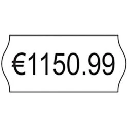 Zweckform Preisetiketten PLR1226 26 X 12 Mm, Weiß, Ablösbar, 10 Rollen