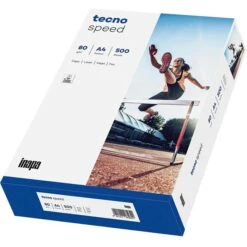 Inapa Tecno Speed Kopierpapier, 2100011521, DIN A4, 80g, 500 Blatt, Weiß
