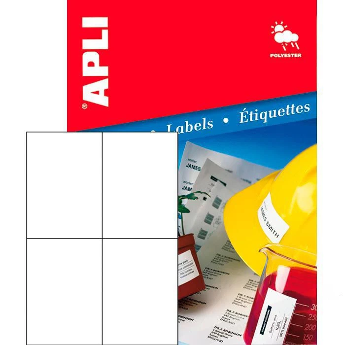 APLI 1227 Weiß Folienetiketten