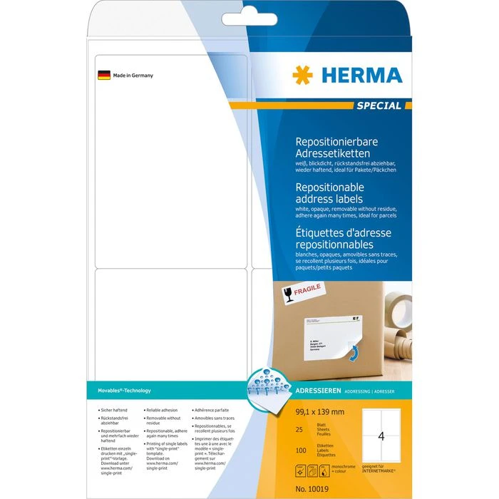 Herma Movables 10019 Etiketten Weiß 99.1 X 139mm – Bild 5