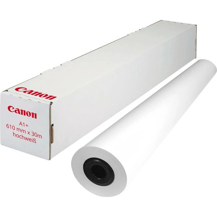 Canon® Canon Plotterpapier 8946A A1+ 610 Mm X30m Hochweiß, 140 G/qm, Für Inkjetplotter, Color