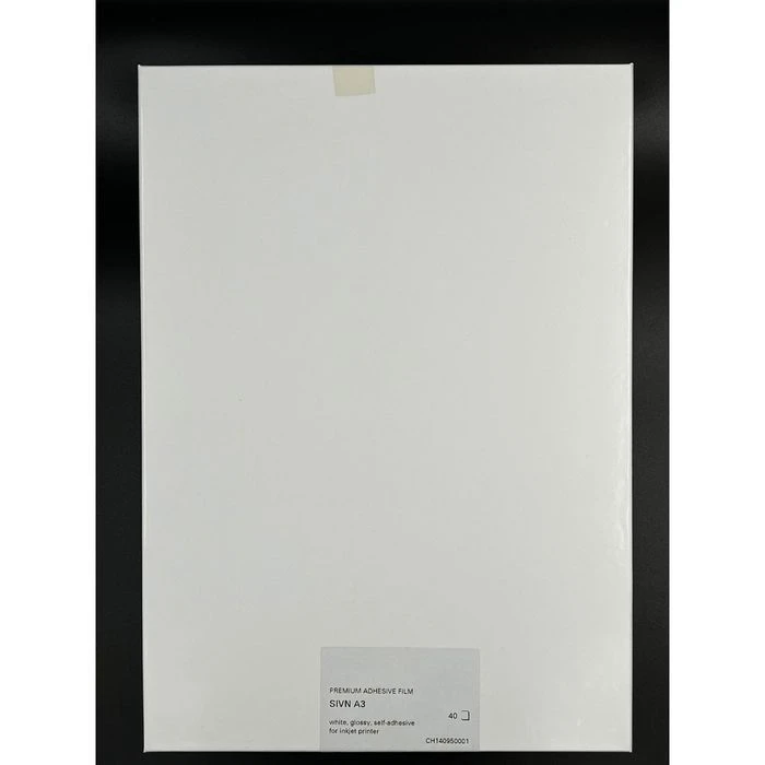 Folex Inkjetfolien Signolit SIVN, A3 Weiß Glänzend, Selbstklebend, Stärke 0,13mm, 40 Stück – Bild 4