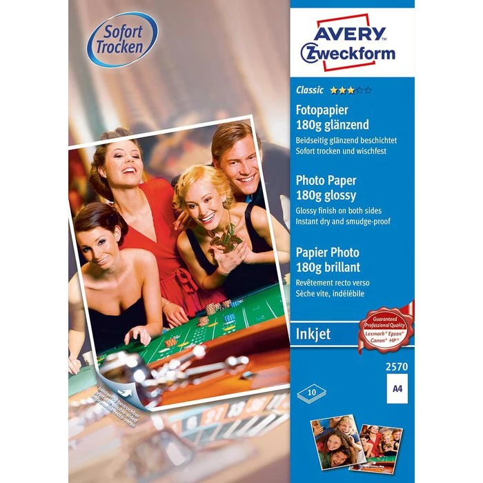 Zweckform 2570 Classic A4 Fotopapier 180g 10 Blatt