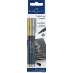 Faber-Castell Metallic-Marker 160796, Gold Und Silber, 1,5 Mm, 2 Stück