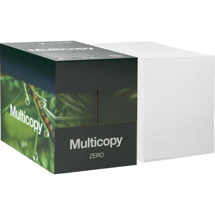Inapa Kopierpapier Multicopy ZERO Carbon MaxBox A4, 80g/qm, Hochweiß Ungeriest 2500 Blatt Klimaneutral