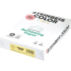 Steinbeis Kopierpapier Color, A4, Recycling, 80g/qm, Hellgelb, 500 Blatt