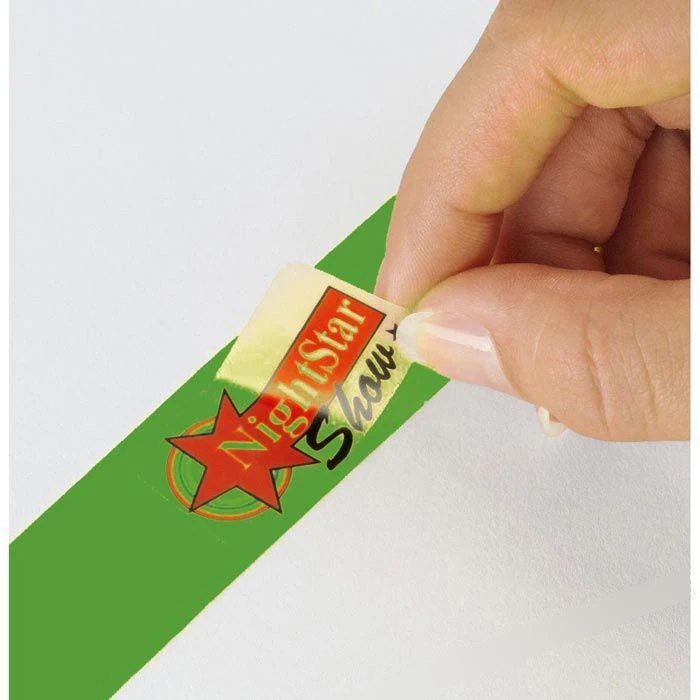 Sigel Einlassbänder EB212 Super Soft, Neongrün, Tyvek, Bedruckbar, Wasserfest, 25x255mm, 120Stück – Bild 3