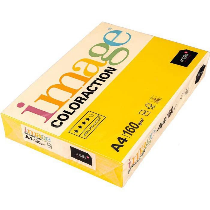 Antalis Kopierpapier Image Coloraction Sevilla, A4, 160g/qm, Sonnengelb, 250 Blatt