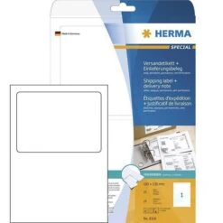 Herma 8316 Versandetikett Einlieferungsbeleg