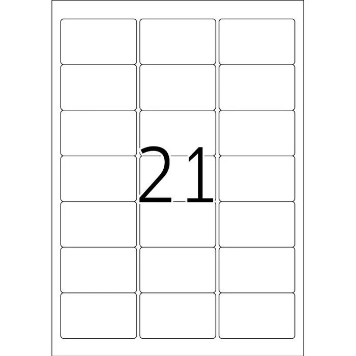 Herma Hochglanz-Etiketten 4904, Glossy, Weiß, 63,5 X 38,1mm, 25 Blatt, 525 Stück – Bild 3