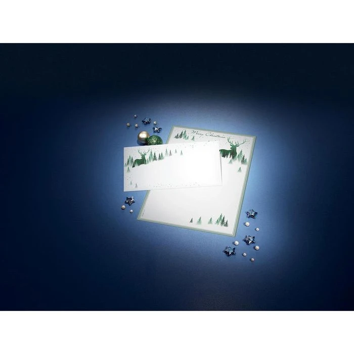 Sigel Weihnachtsumschläge DU284, DIN Lang, Christmas Forest, 25 Stück – Bild 2