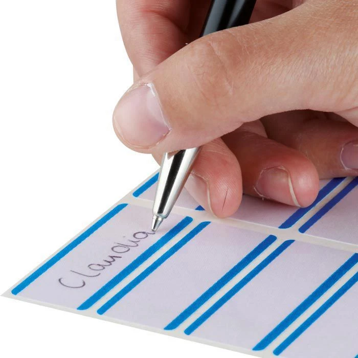 Herma Namensetiketten 4513, Weiß/blau, 63,5 X 29,6mm, Selbstklebend, Mit Blauem Streifen, 540 Stück – Bild 3