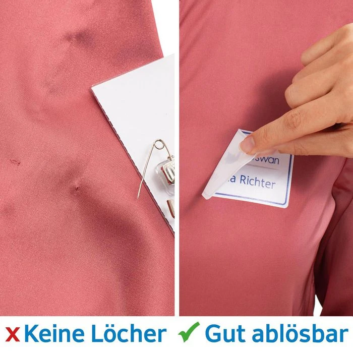 Herma Namensetiketten 4588, Weiß, 88,9 X 33,8mm, Selbstklebend, Ablösbar, 160 Stück – Bild 2