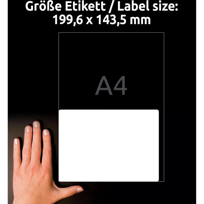 Zweckform Versandetiketten 7168-10, Weiß, 199,6 X 143,5mm, 10 Blatt, 20 Stück – Bild 5