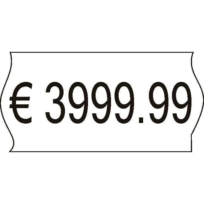 Böttcher-AG Preisetiketten 26 X 12 Mm, Weiß, Tiefkühl, 36 Rollen à 1500 Stück