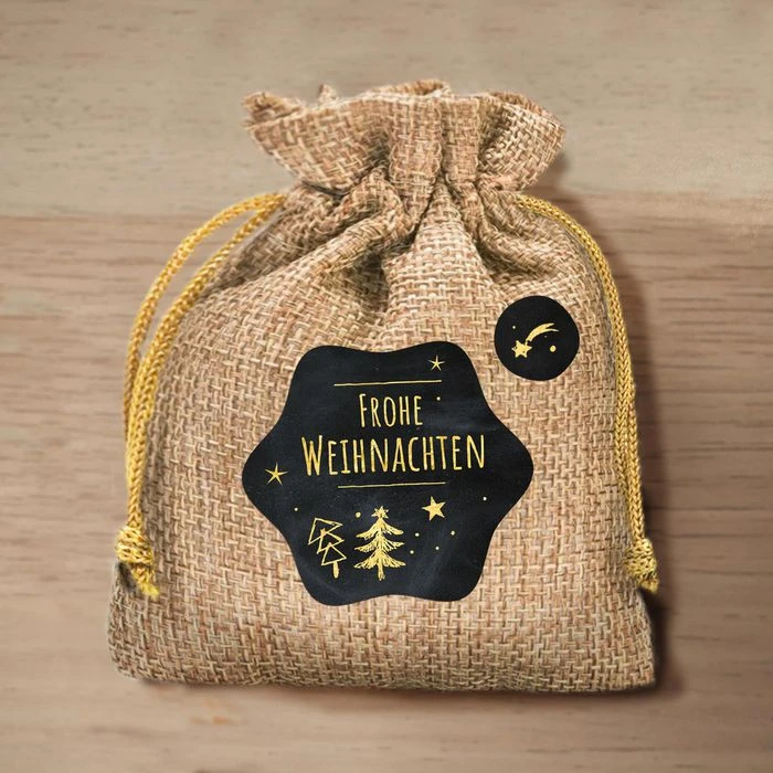 Zweckform Sticker Z-Design, Set Weihnachtsgrüße, Glanzpapier, Kraftpapier, 204 Aufkleber – Bild 4