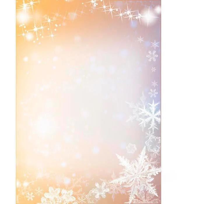 Weihnachtspapier Schneeflocken, A4, 90g/qm, 100 Blatt, Kupfer