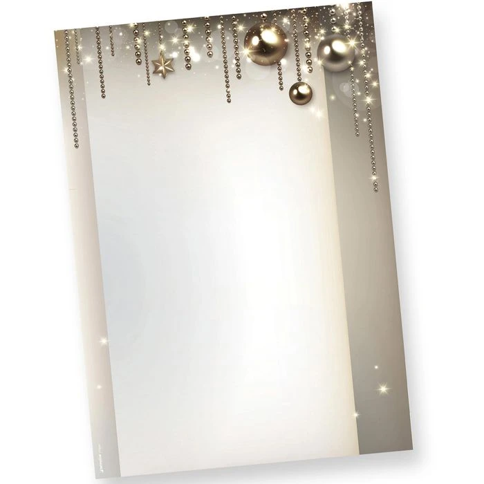 Tatmotive Weihnachtsbriefpapier Noblesse, Set, A4, 90g/m², 100 Blatt + 100 Umschläge – Bild 5